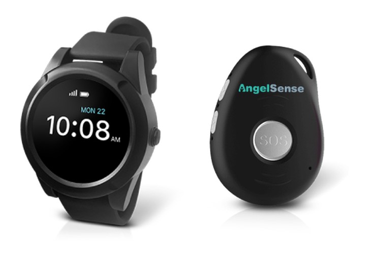 The AngelSense GPS watch and clip-on device